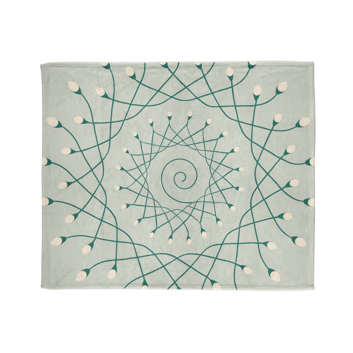 Spiral Sprout Lattice stylish throw blankets