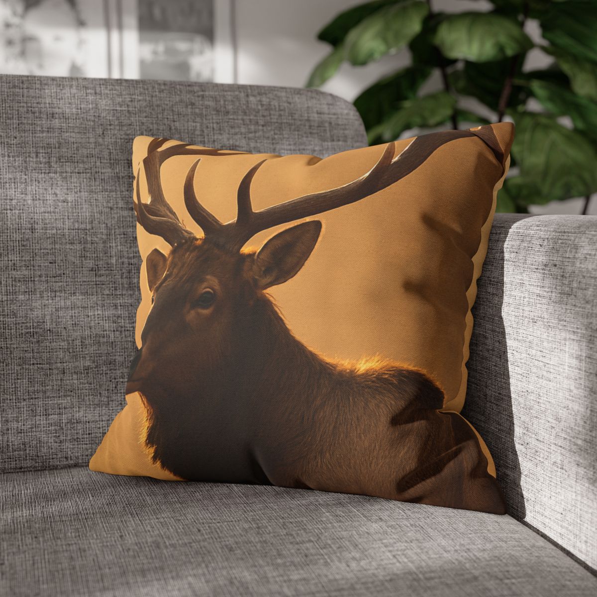 Antler Crown Mountain Elk custom pillow cases