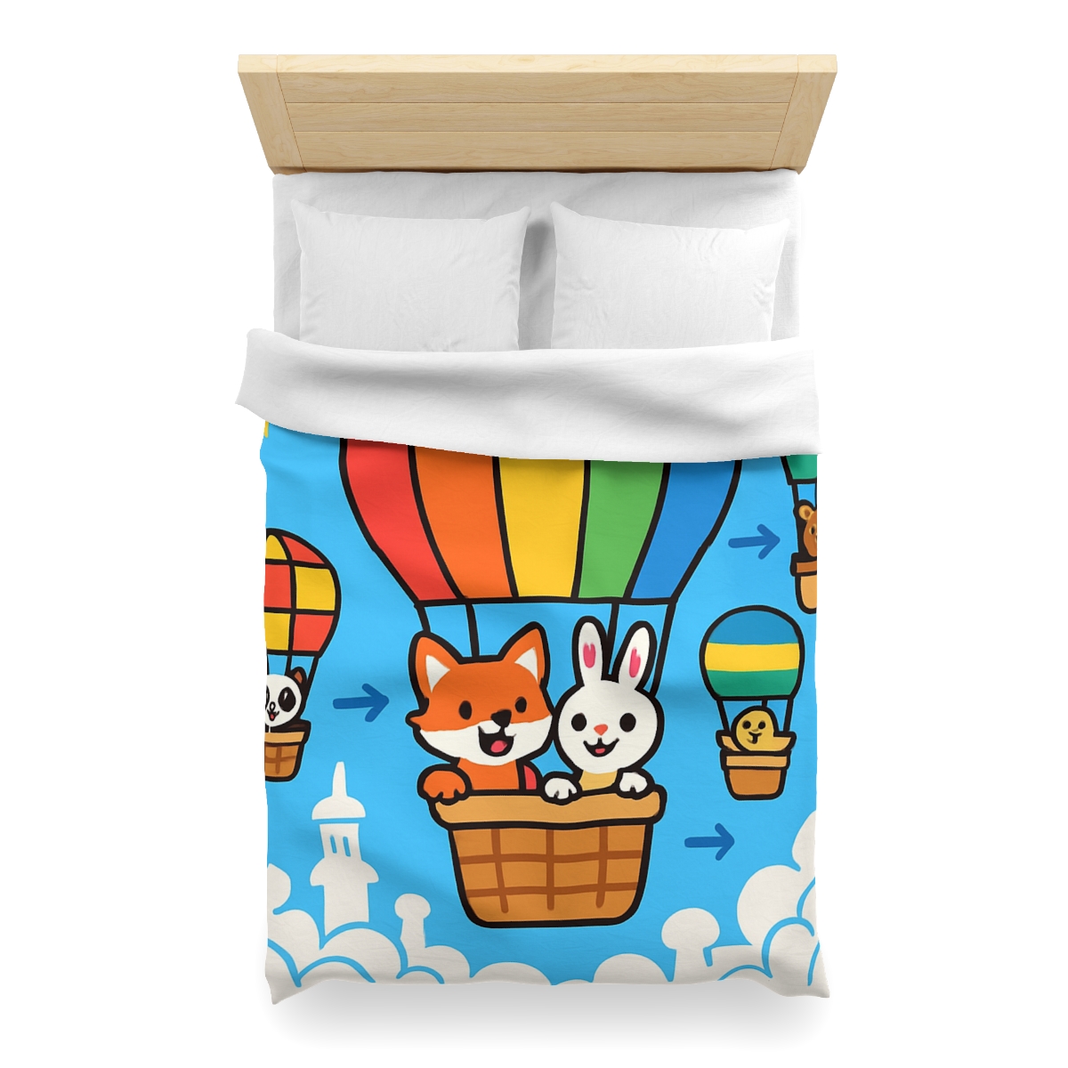 Cloud City Balloon Race warm winter duvets