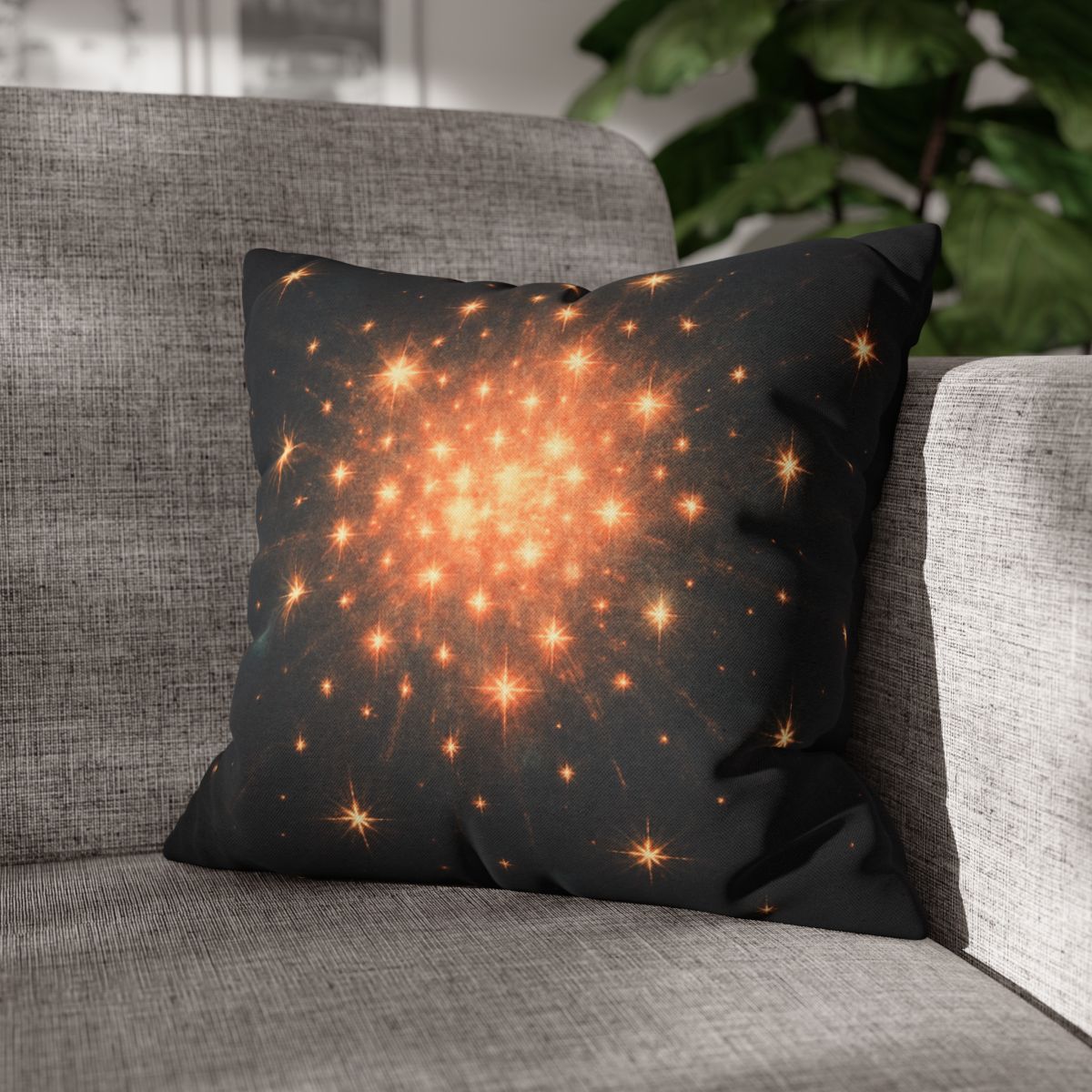 Starburst Mosaic Field personalized pillow covers
