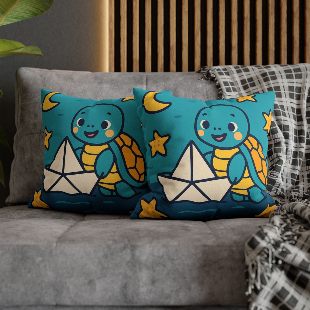 Star Sailor Turtle soft cotton pillow cases