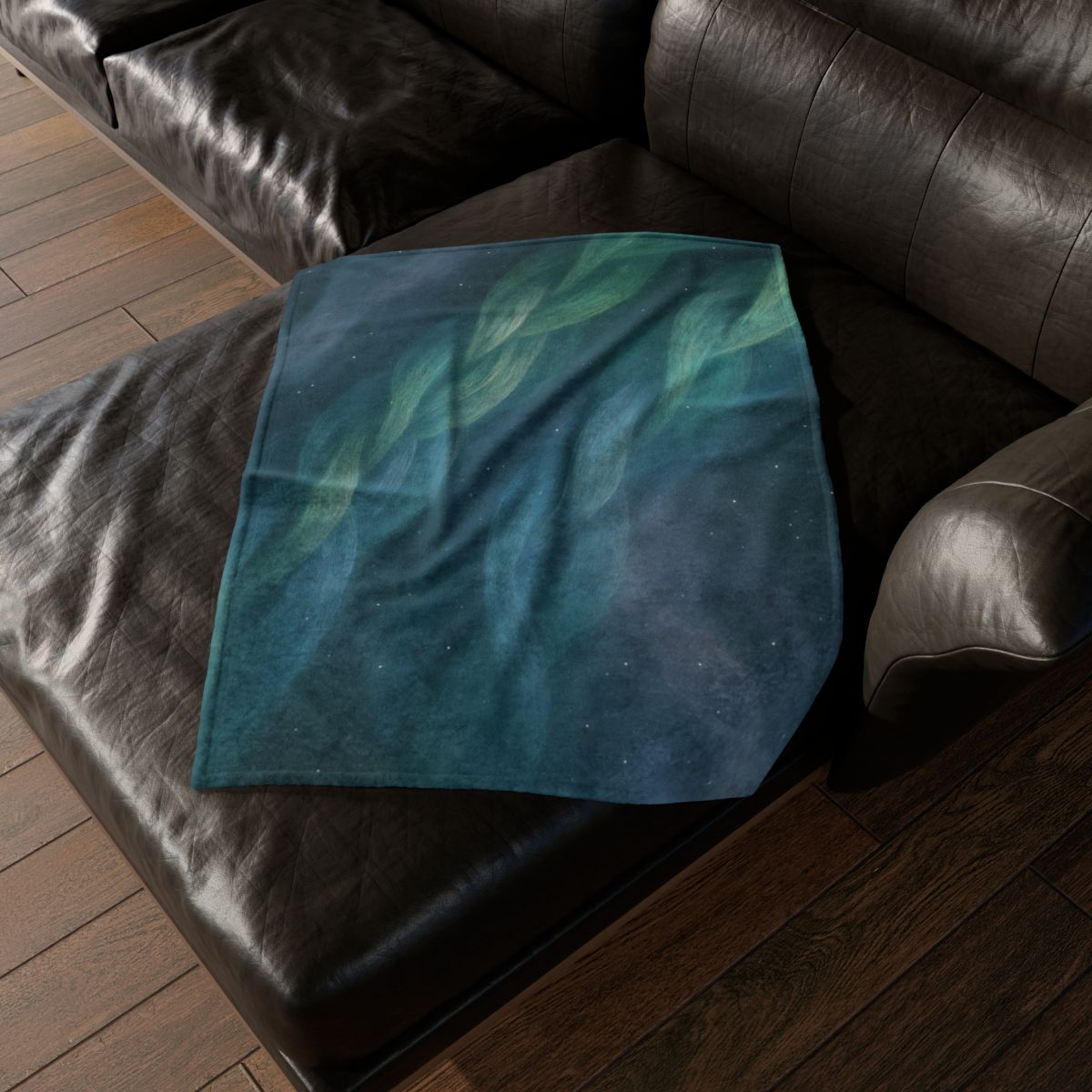 Auroral Nebula Weave stylish throw blankets