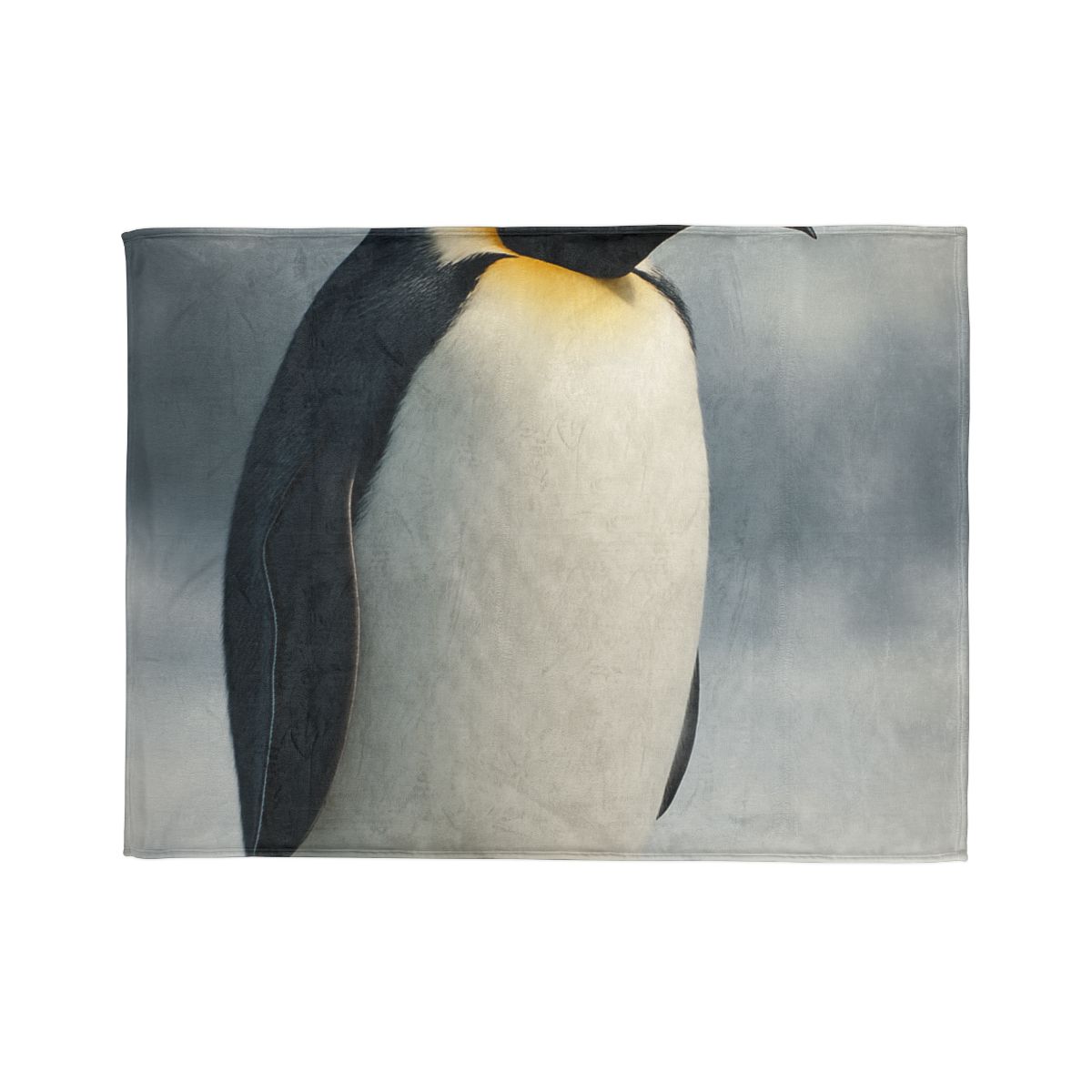 Moonlit Vigil Emperor Penguin personalized cozy blankets