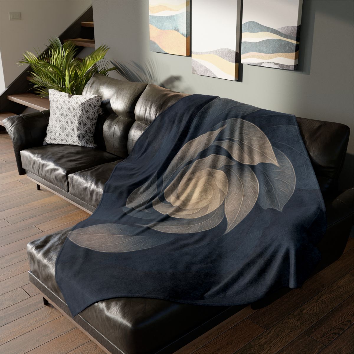 Petal Shadow Helix trendy patterned blankets