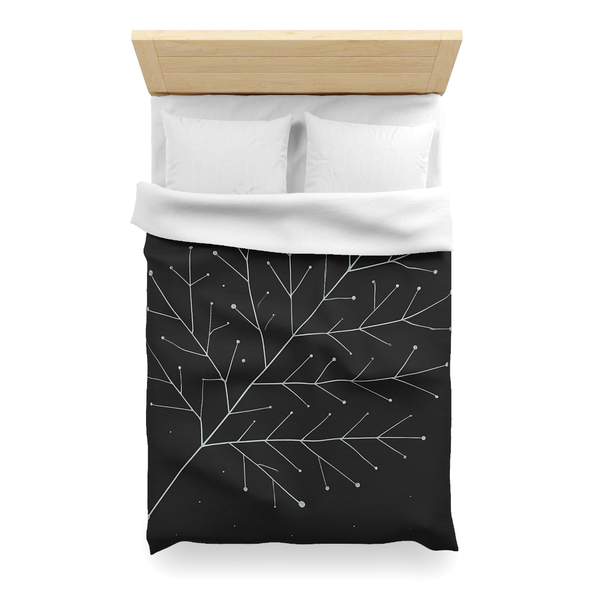 Leaf Vein Constellation Map unique patterned duvets
