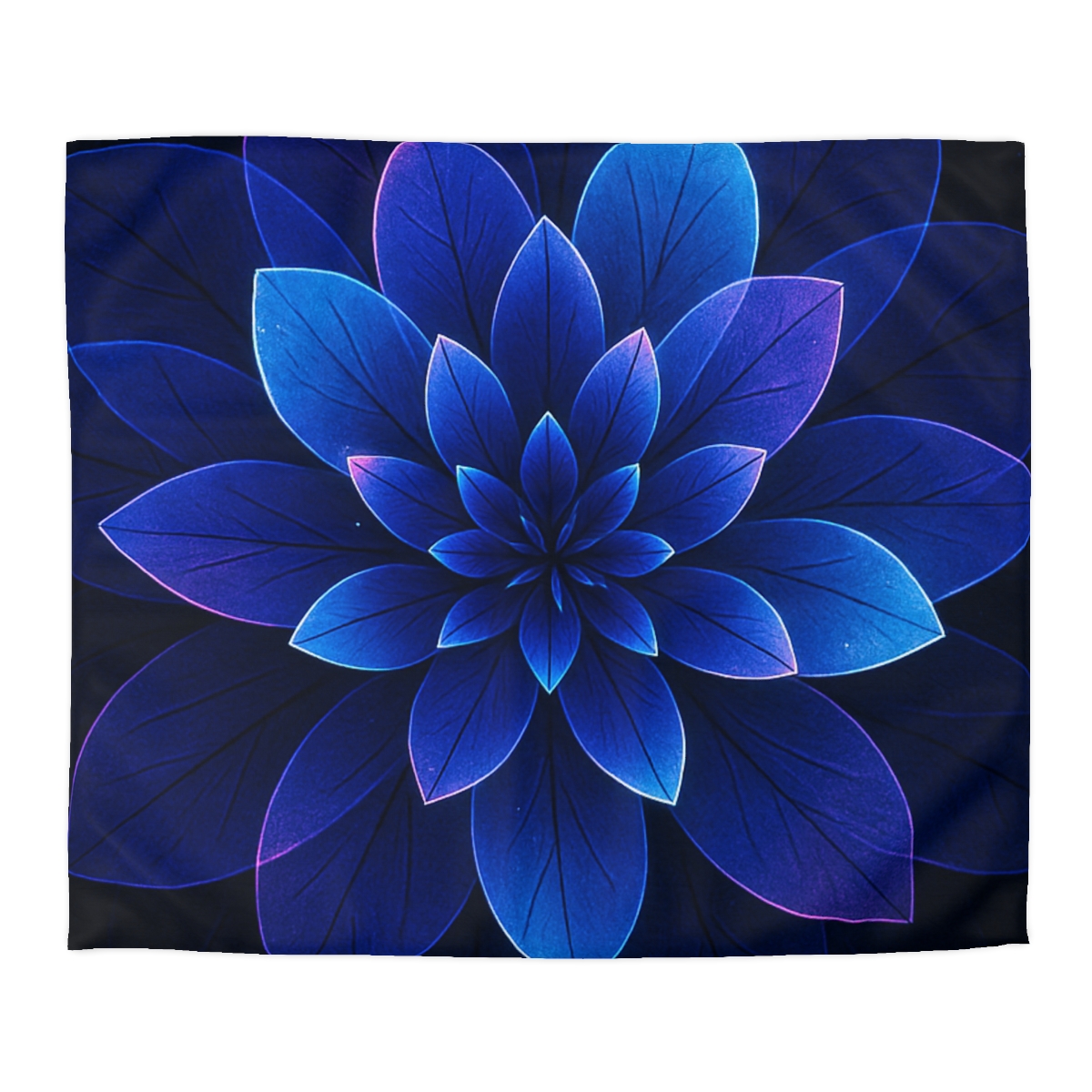 Petal Prism Overlap designer printed duvets