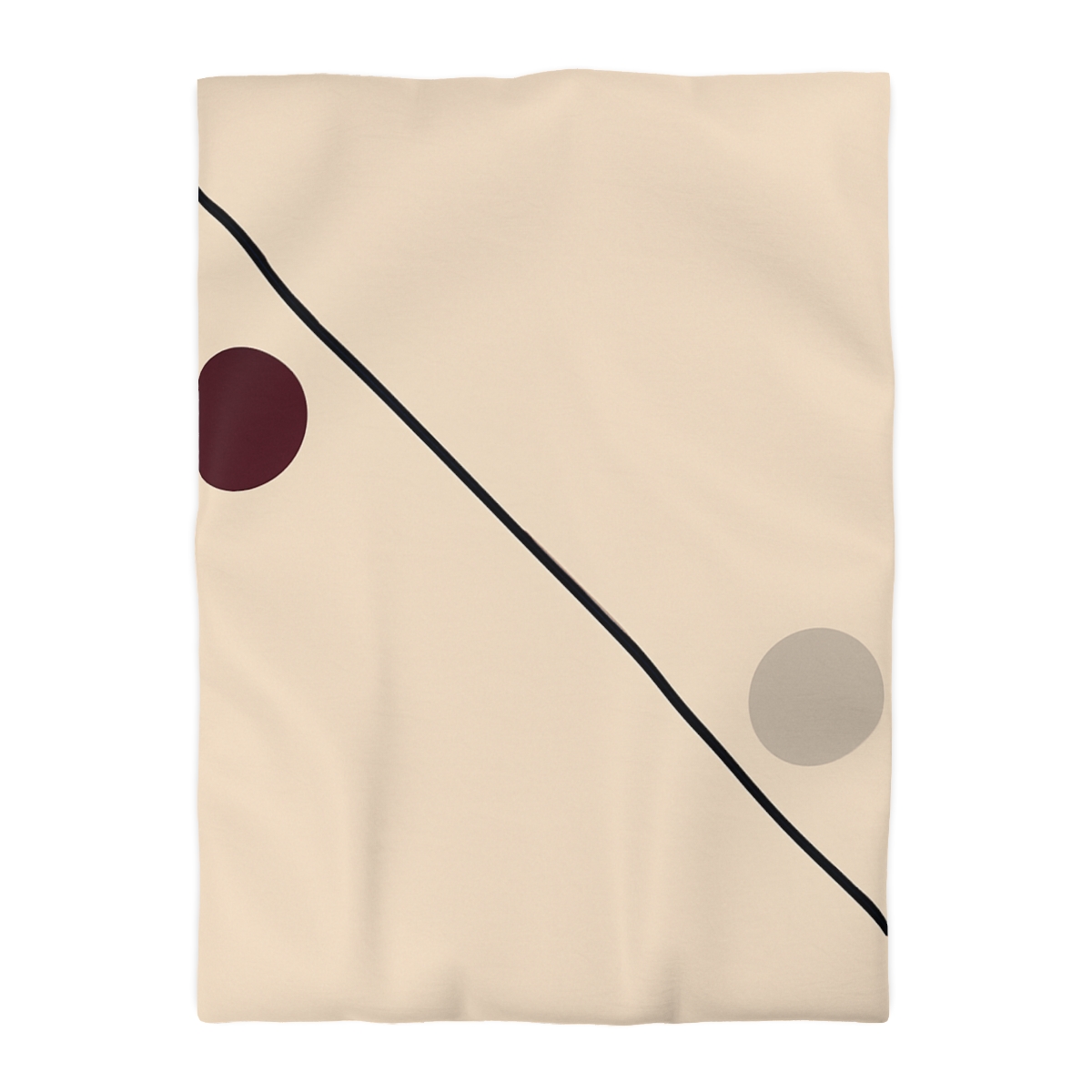 Diagonal Line And Twin Circles soft comforter duvets