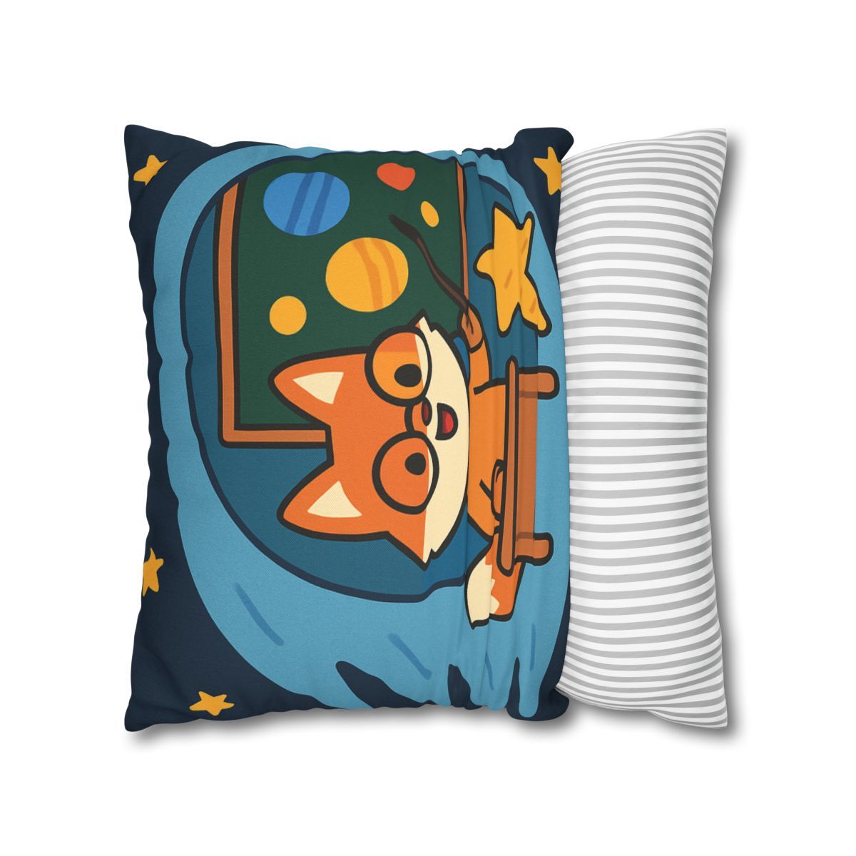 Comet Classroom With The Curious Fox custom pillow cases