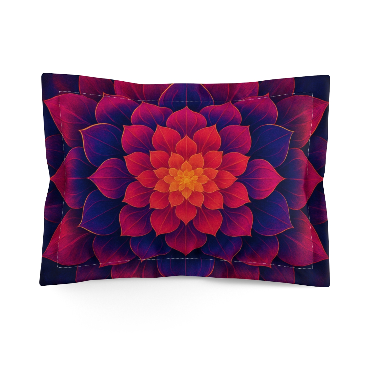 Petal Aperture Kaleidoscope stylish throw pillows