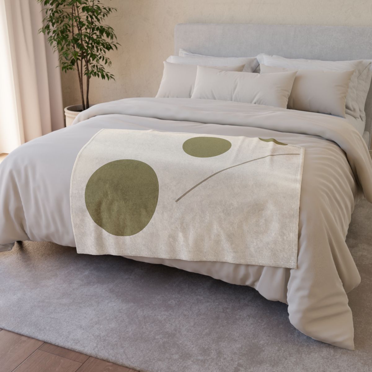 Triad Of Circles With Open Line trendy patterned blankets