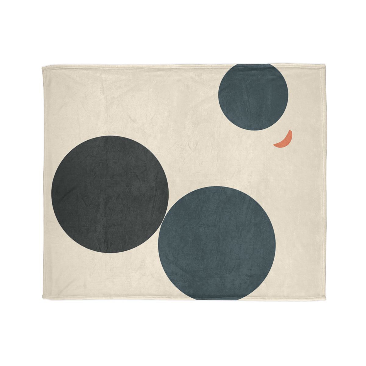 Three Circles With Shared Edge designer printed blankets