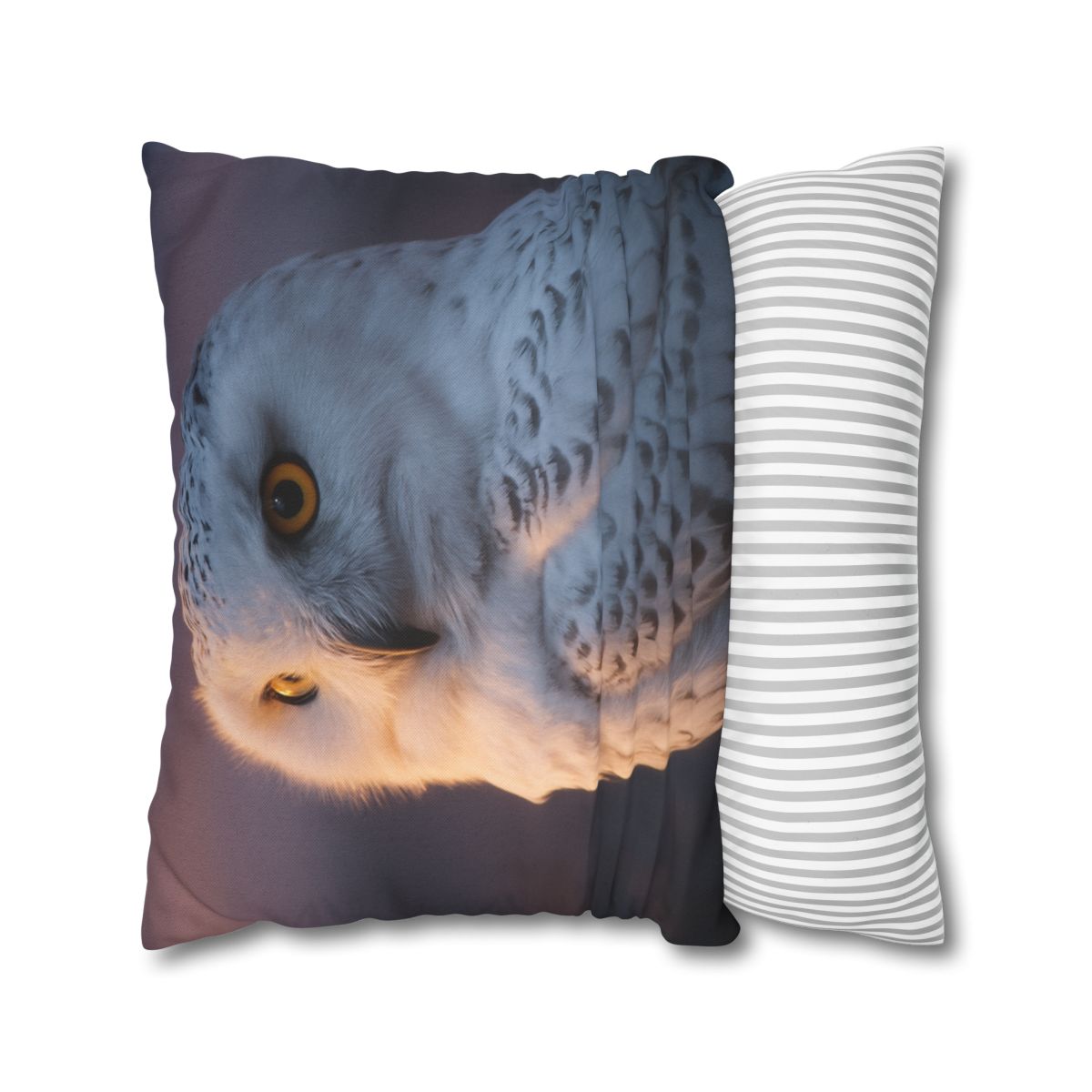 Twilight Watcher Snowy Owl trendy patterned pillow cases