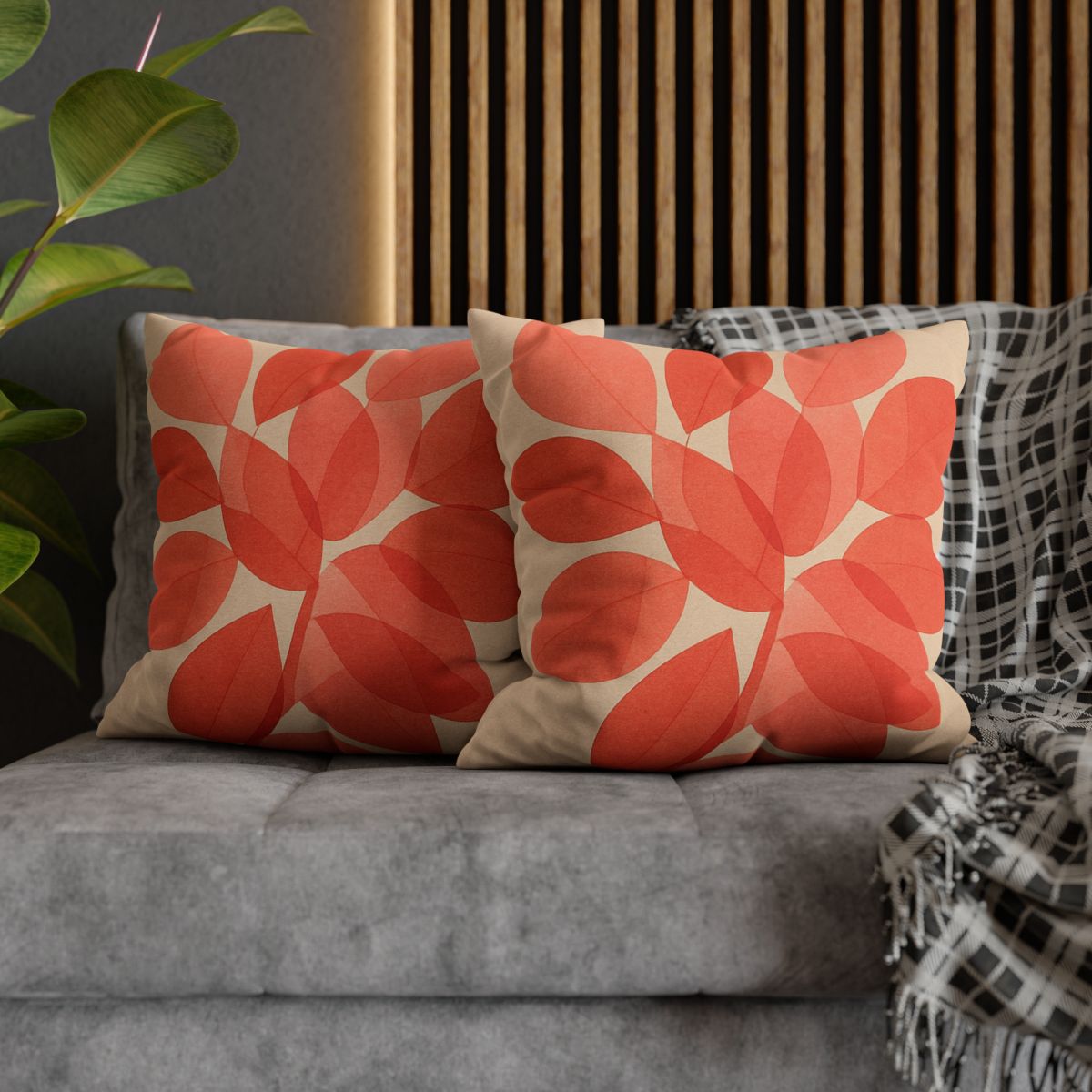 Petal Mosaic Overlay designer print pillow cases