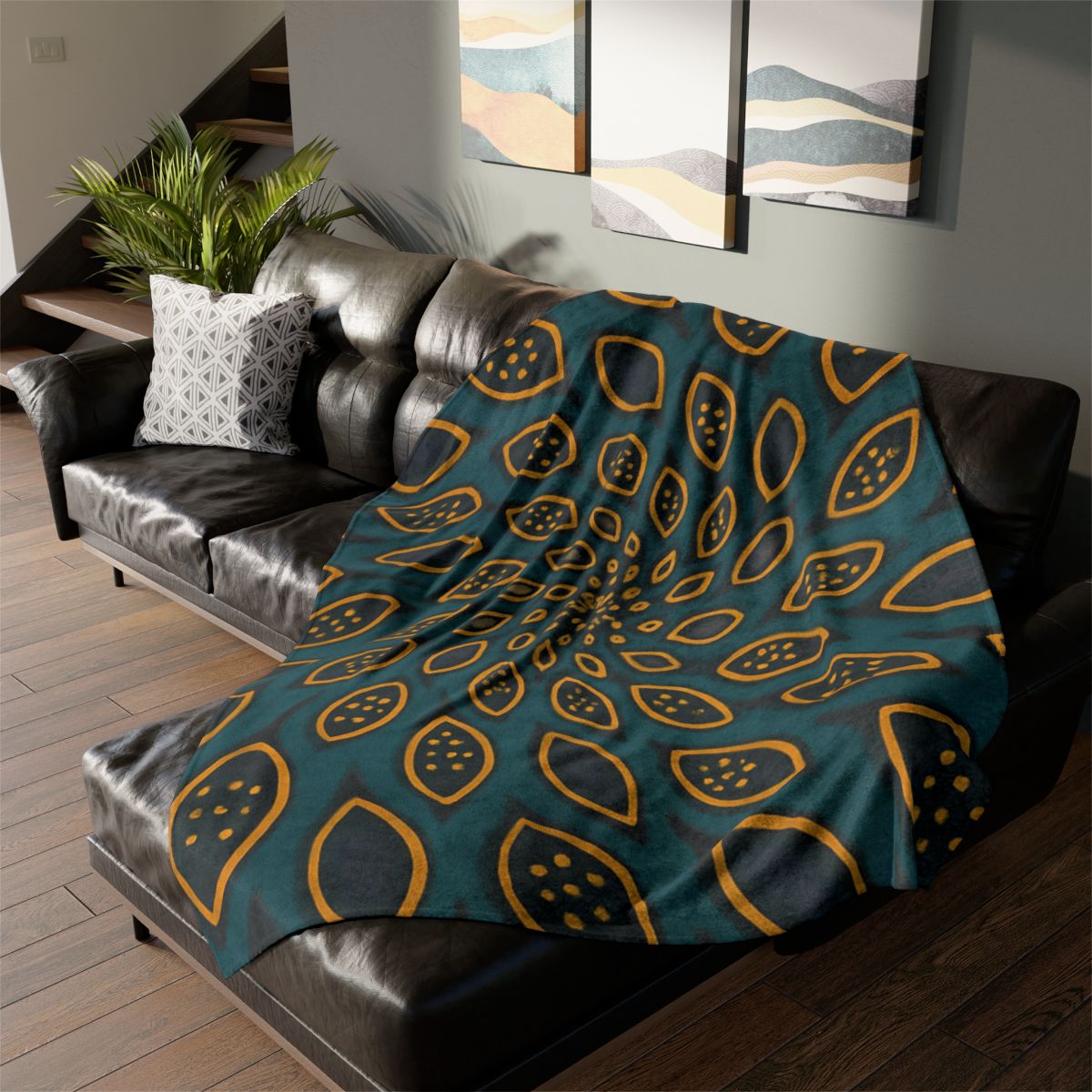 Spiral Seed Pod Array trendy patterned blankets