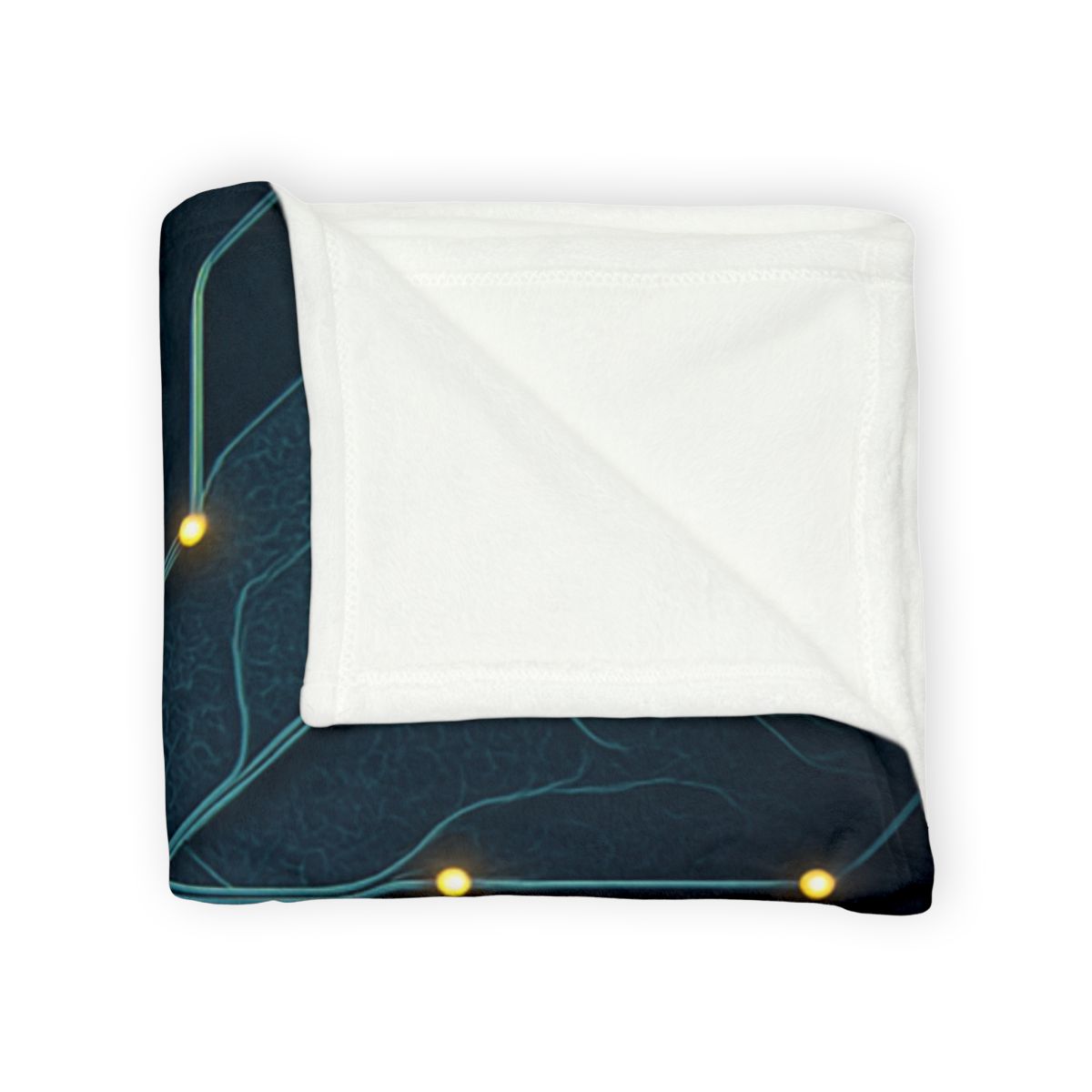 Leaf Vein Circuit Filigree personalized cozy blankets