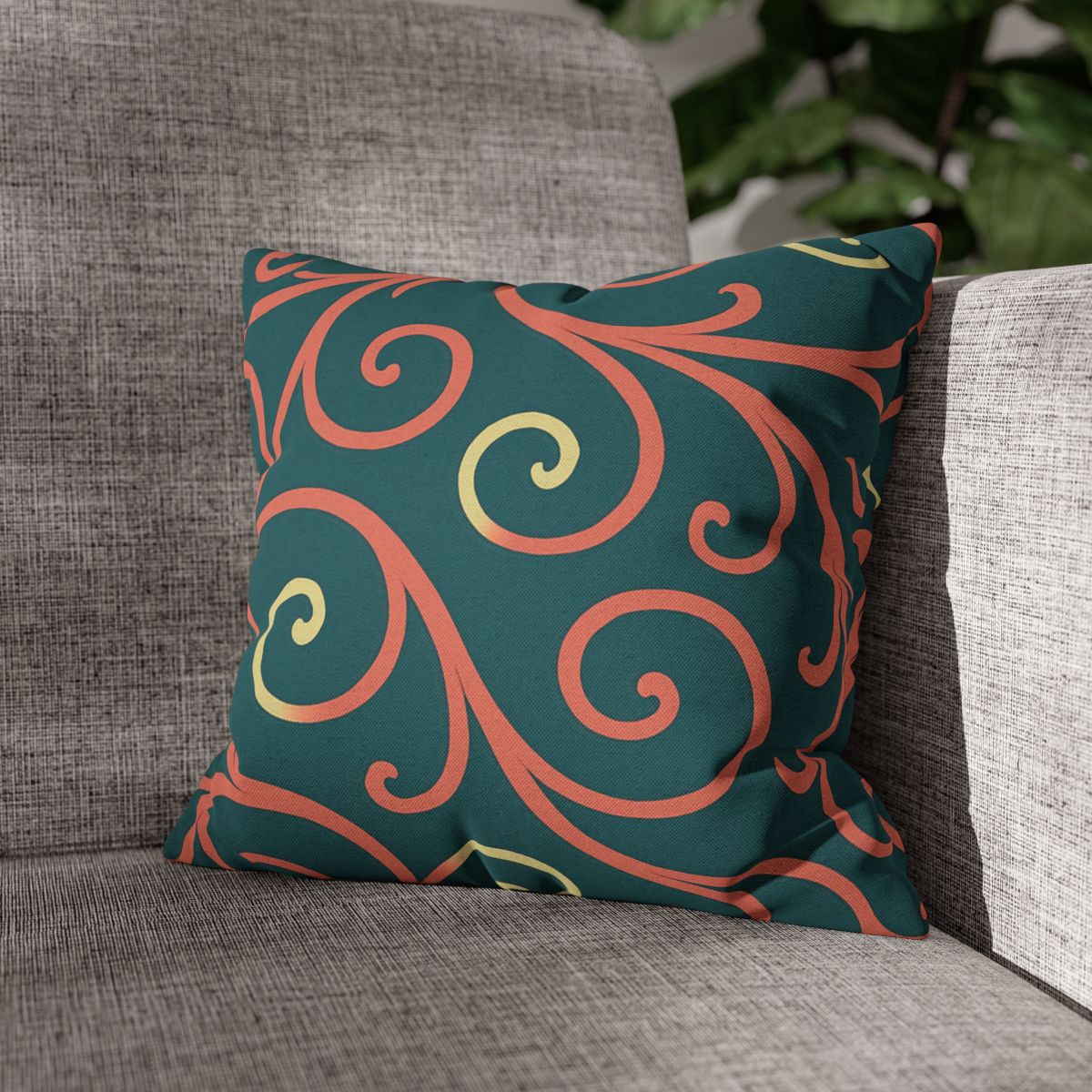 Curling Tendril Wave personalized pillow covers