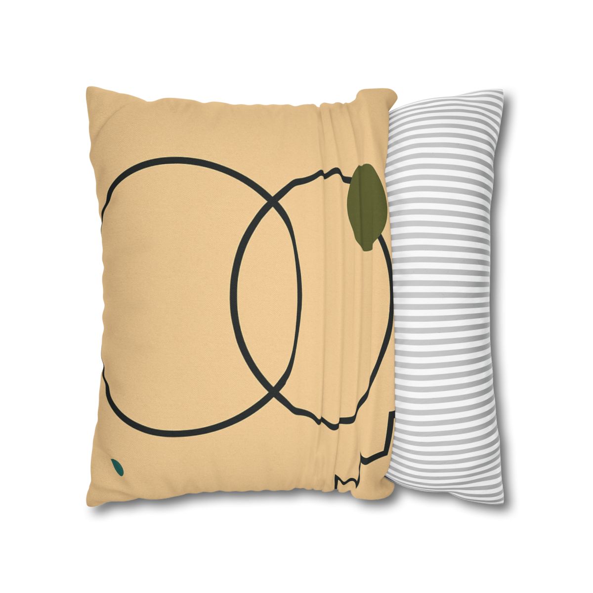 Aligned Rings With Corner Steps stylish decorative pillowcases