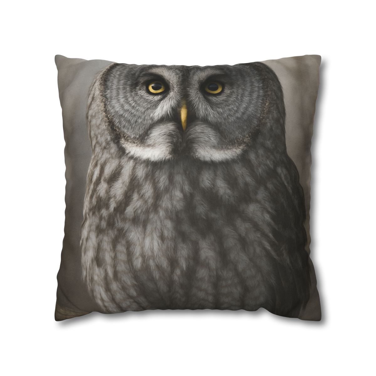 Frost Note Great Gray Owl personalized pillow covers