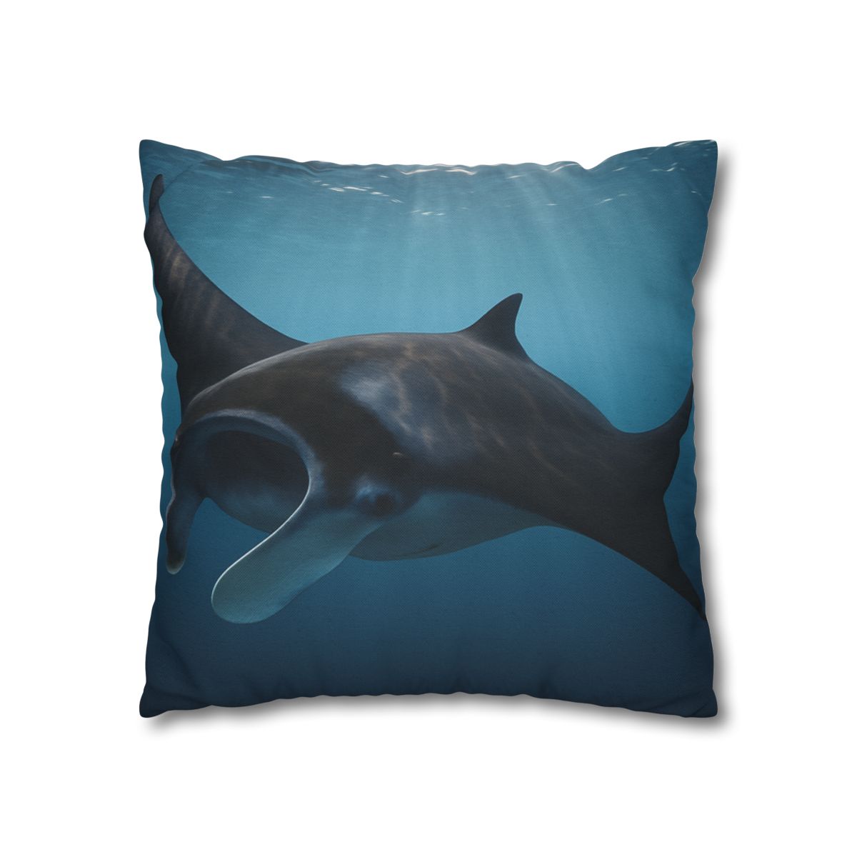 Sunlit Drift Manta Ray stylish decorative pillowcases