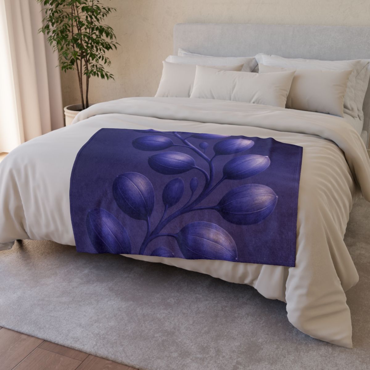 Seed Pod Helix Constellation designer printed blankets