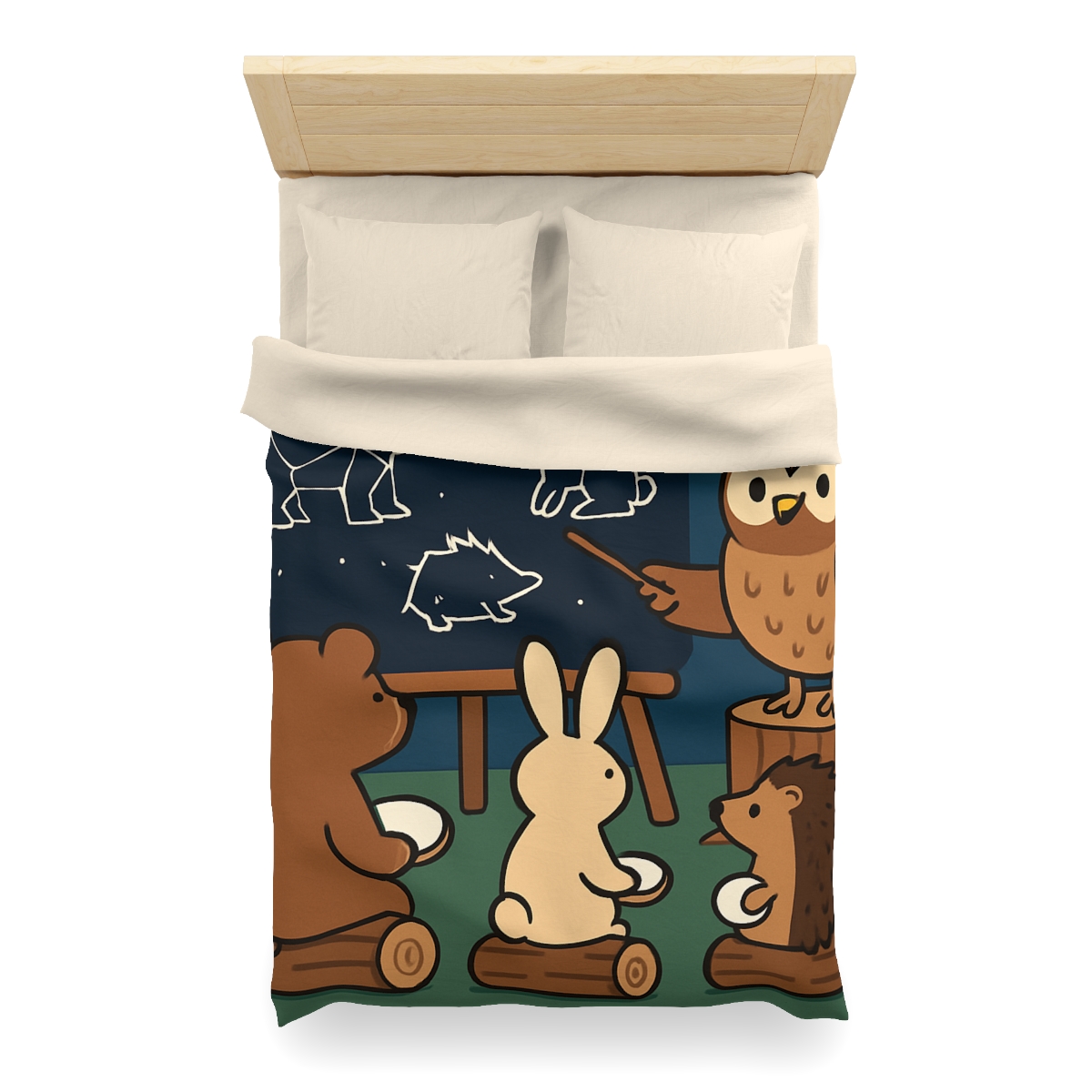 Constellation Classroom Of Forest Animals soft comforter duvets