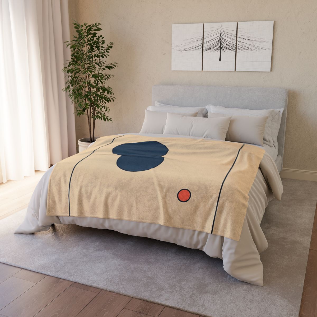 Offset Frame With Two Quiet Discs personalized cozy blankets