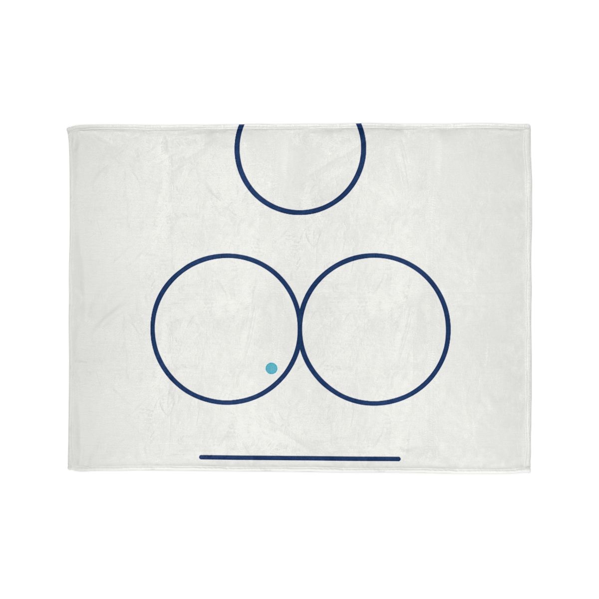 Triad Rings With Shared Tangent personalized cozy blankets