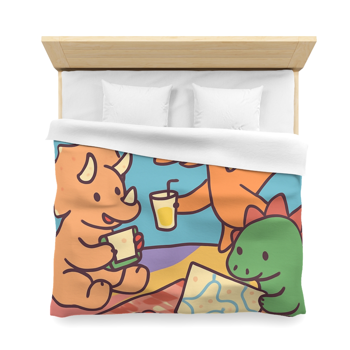 Planet Picnic With Dinosaurs duvets for gifts