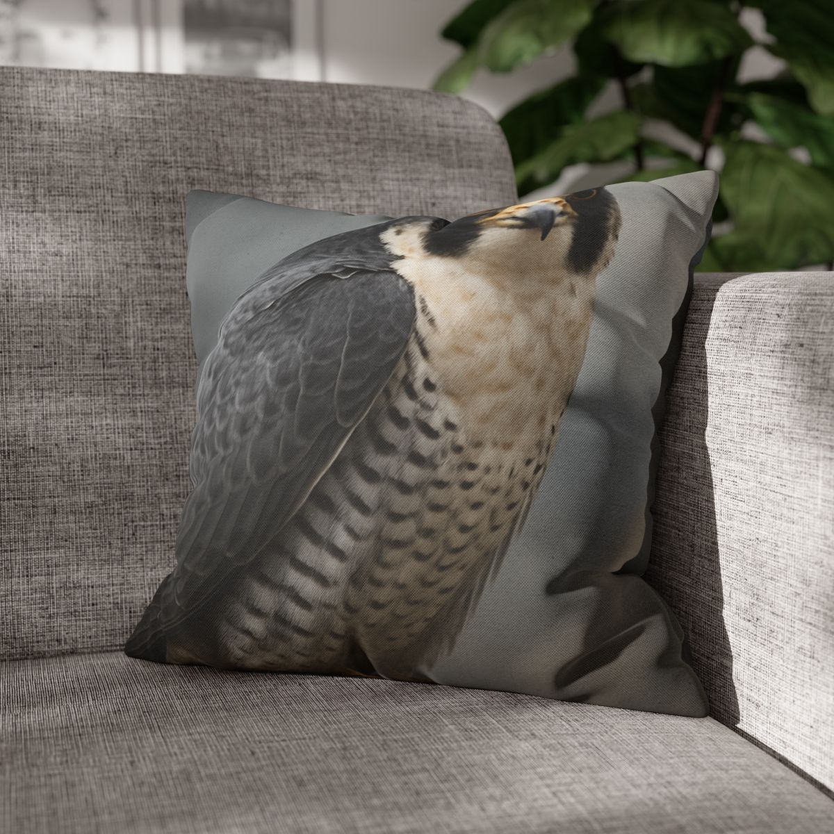 Starlit Focus Peregrine Falcon comfortable bedding pillow covers