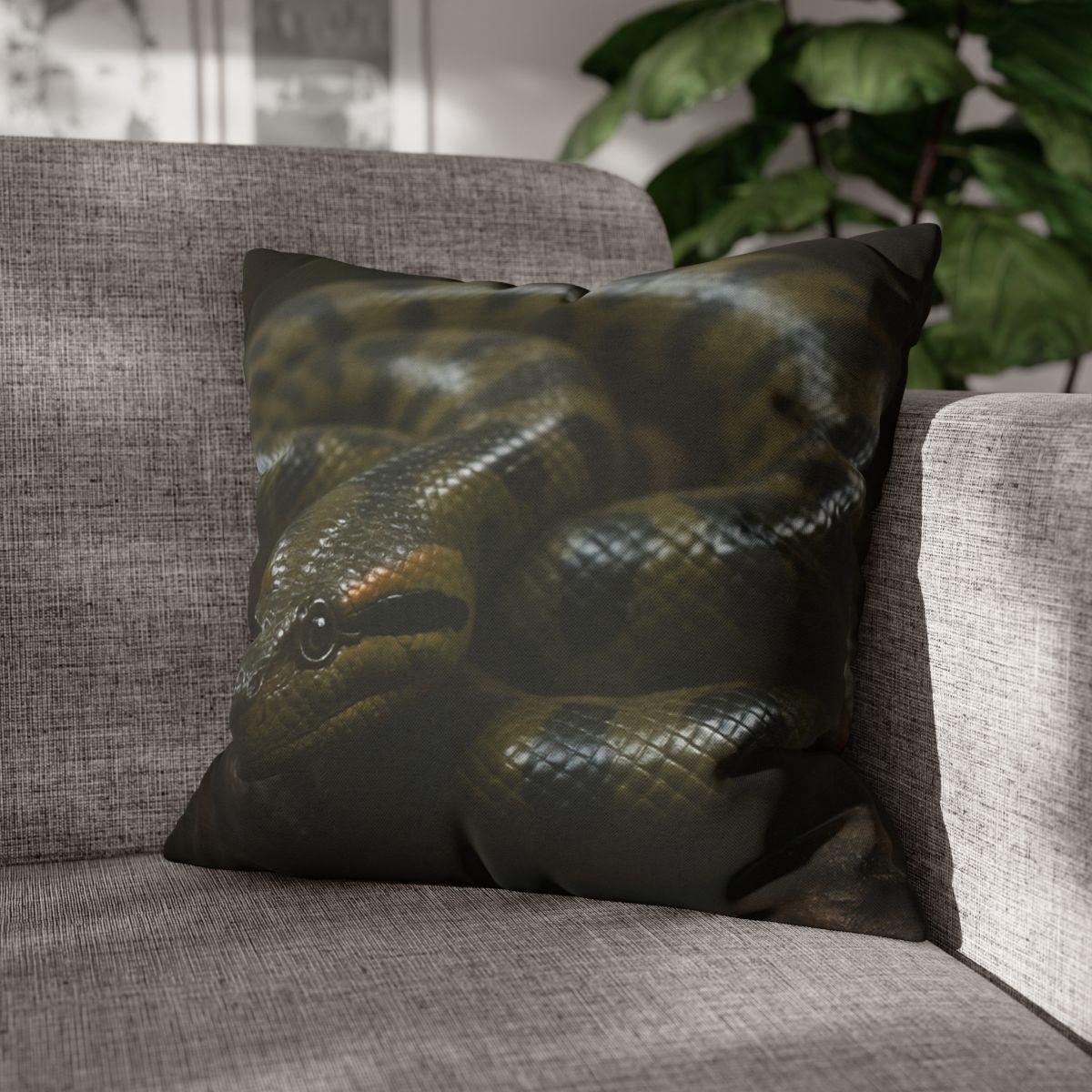 Shadow Coil Green Anaconda comfortable bedding pillow covers