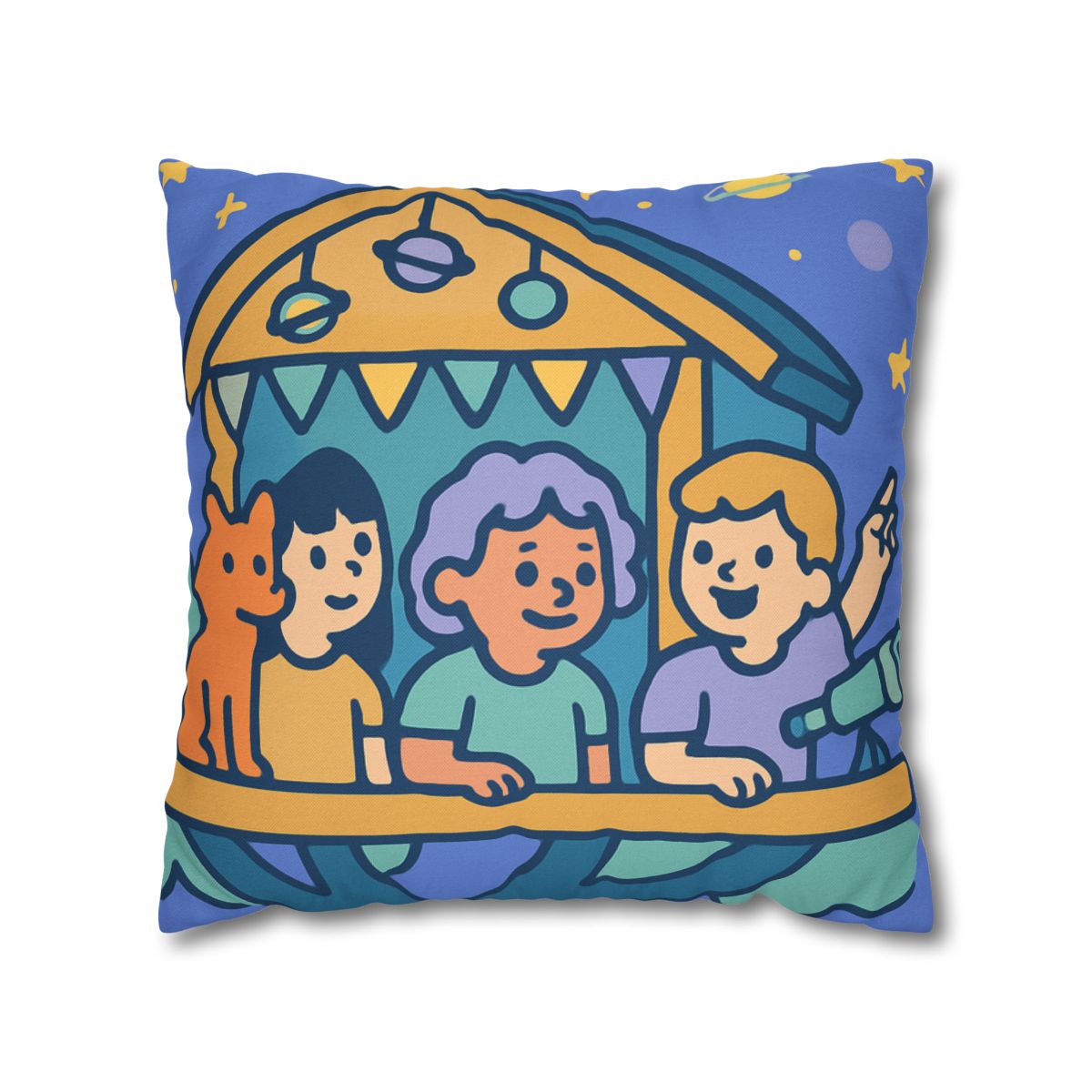 Galaxy Treehouse Explorers soft cotton pillow cases