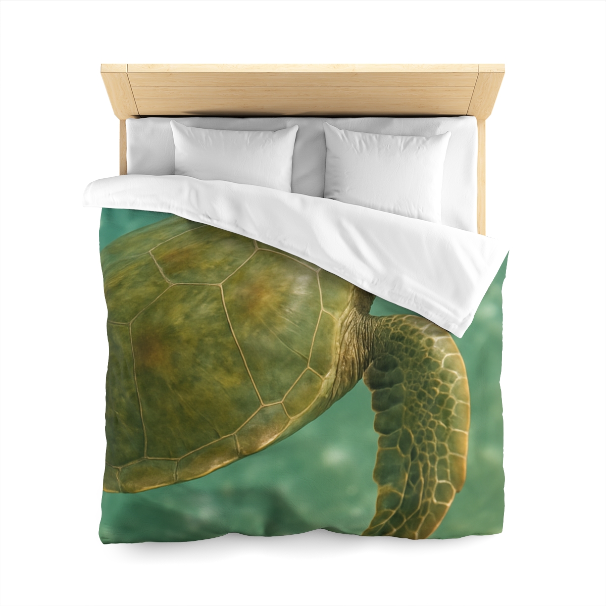 Sea Lantern Green Sea Turtle unique patterned duvets