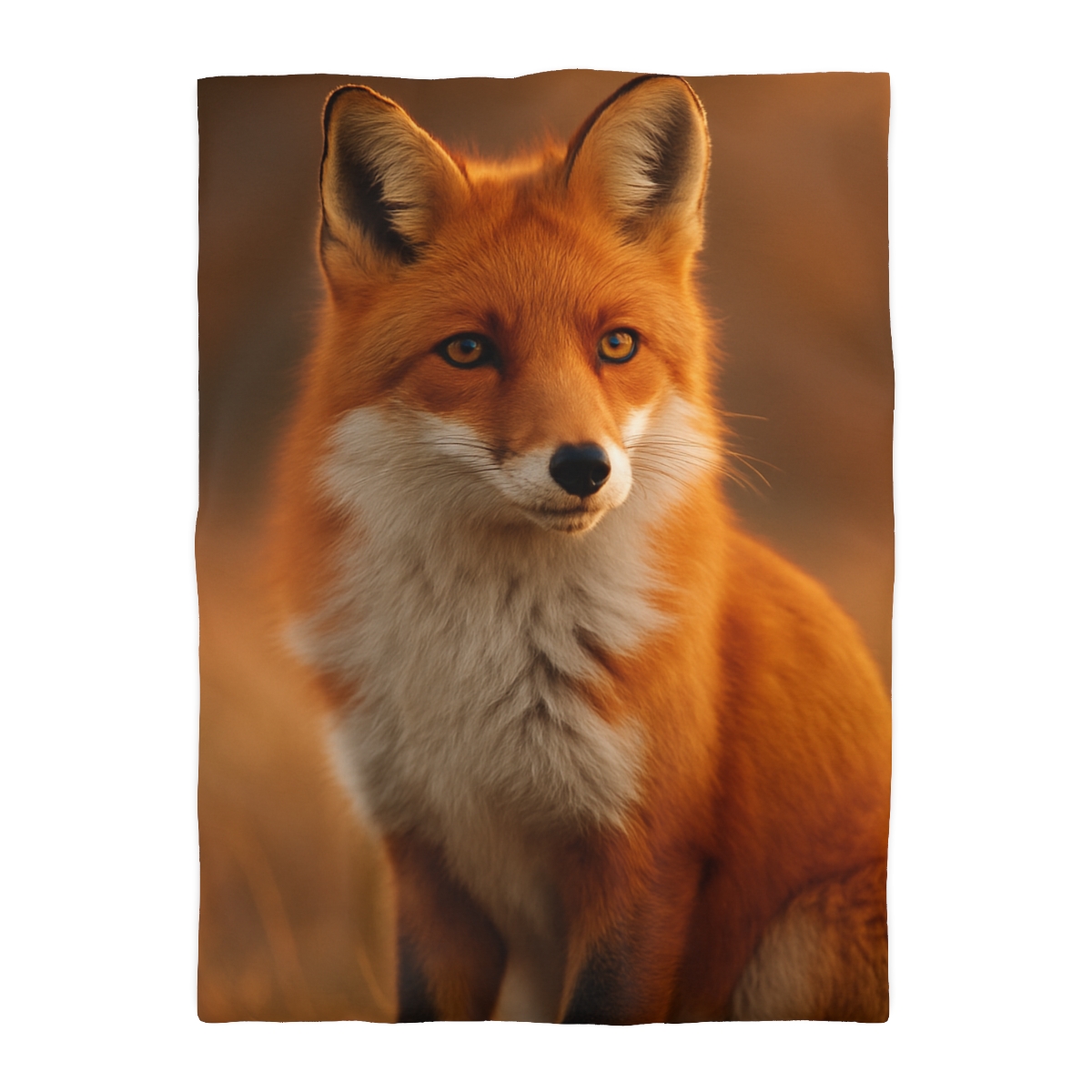 Crimson Whisper Red Fox stylish duvet covers