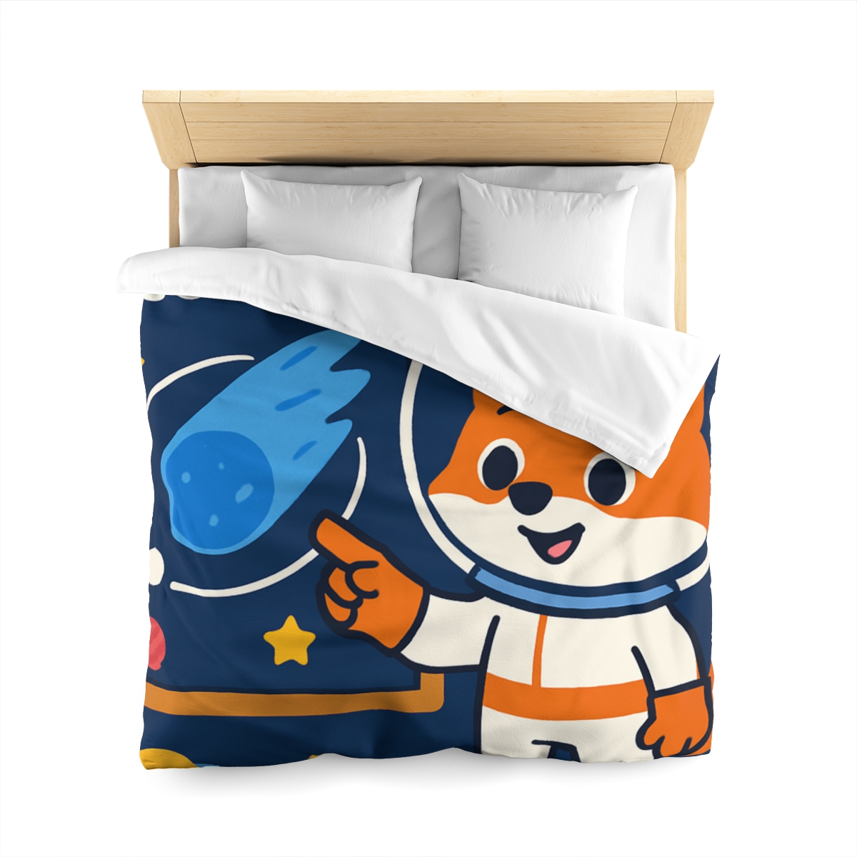 Comet Classroom With Curious Space Fox trendy bedroom duvets