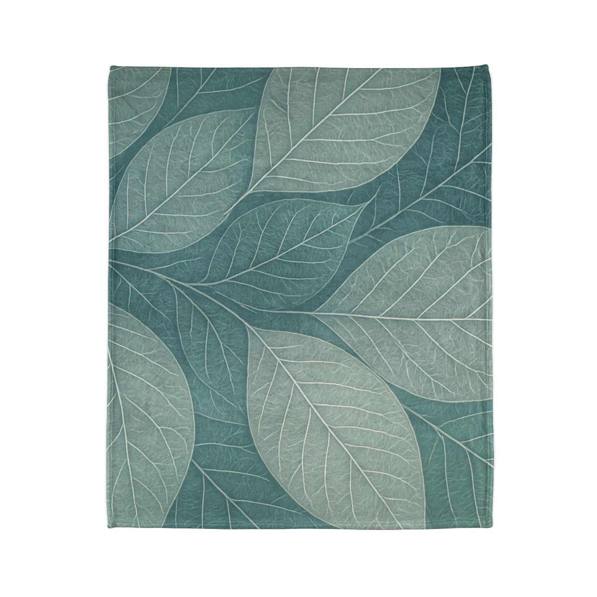Fractal Leaf Web personalized cozy blankets