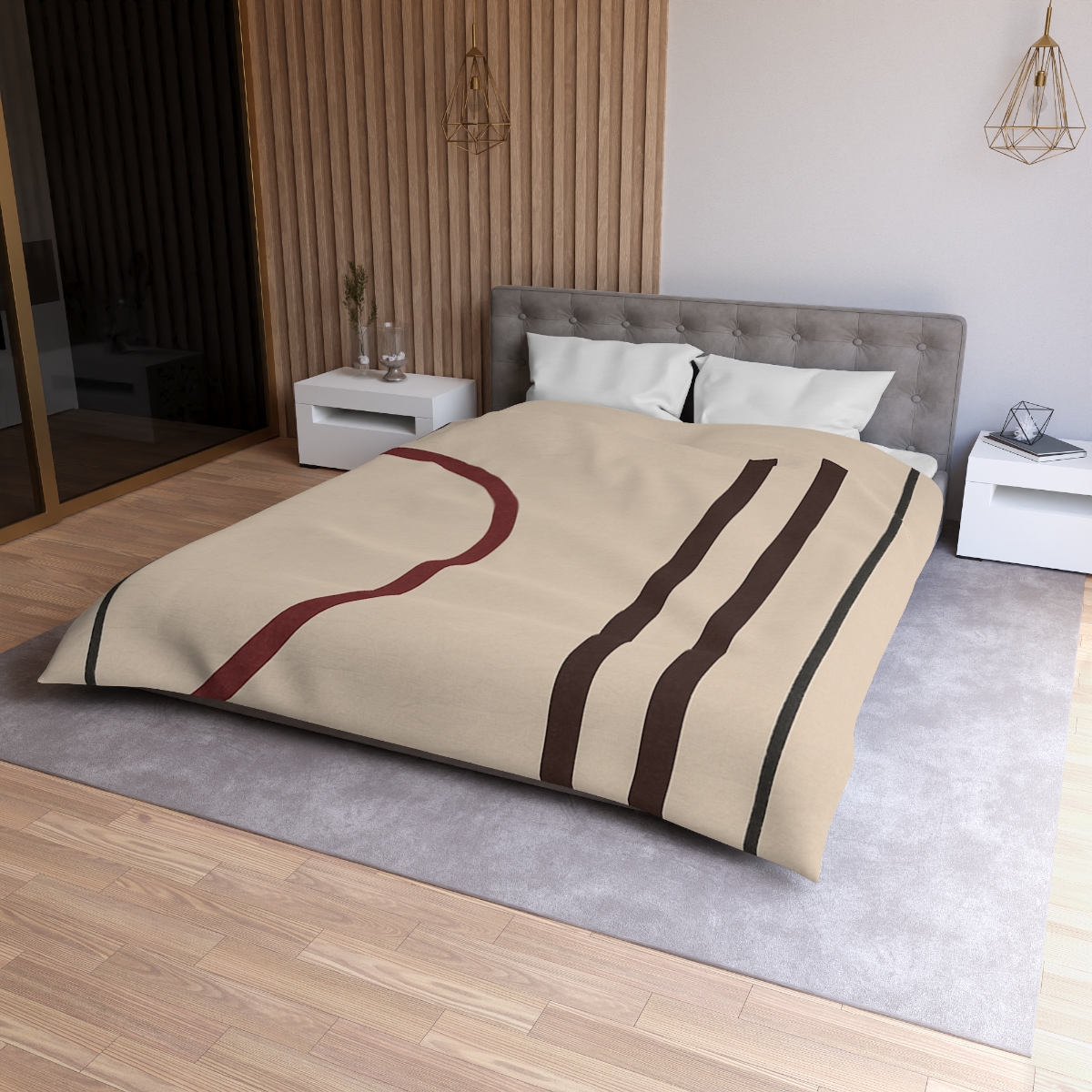 Framed Arc And Twin Columns soft comforter duvets