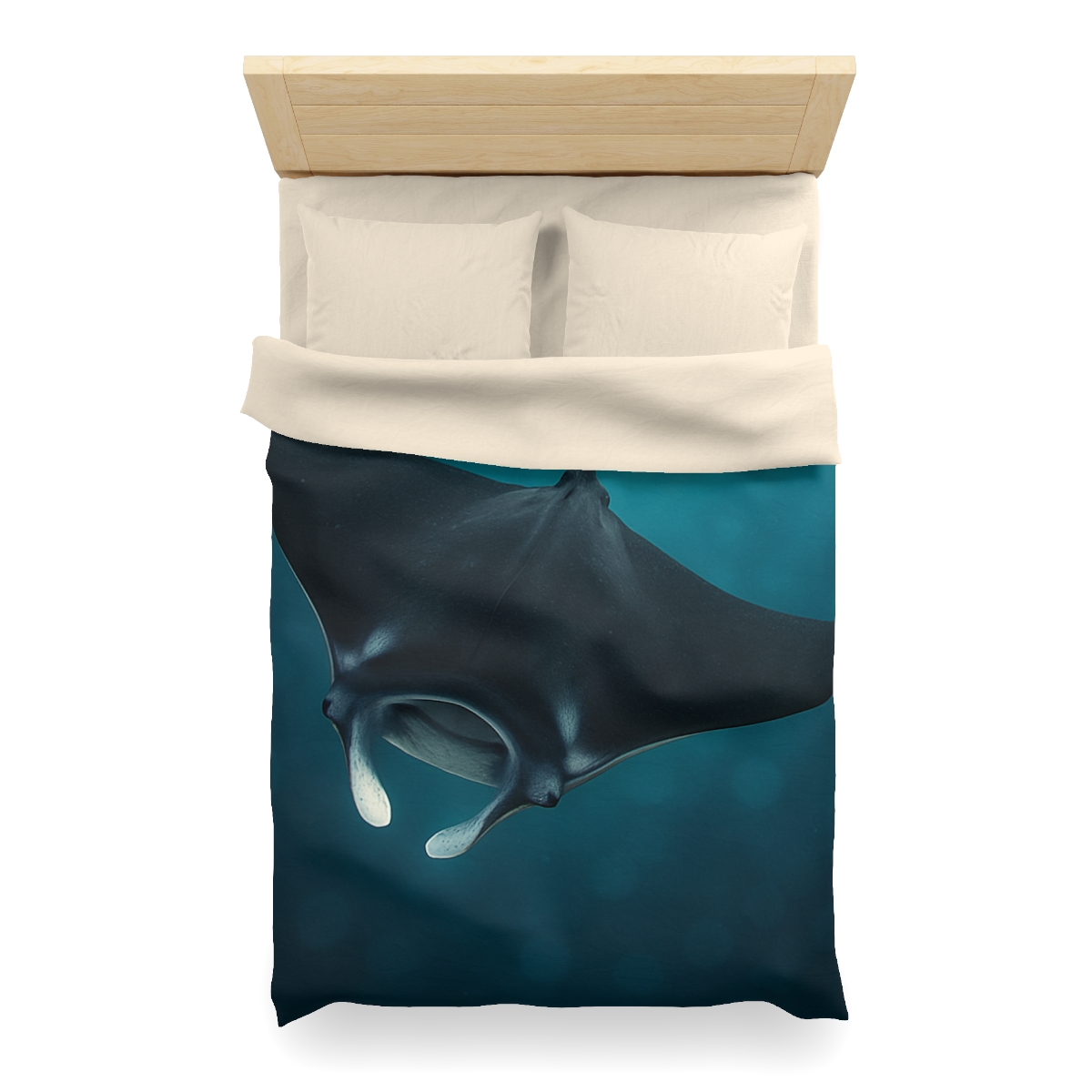 Cosmic Glide Manta Ray unique patterned duvets