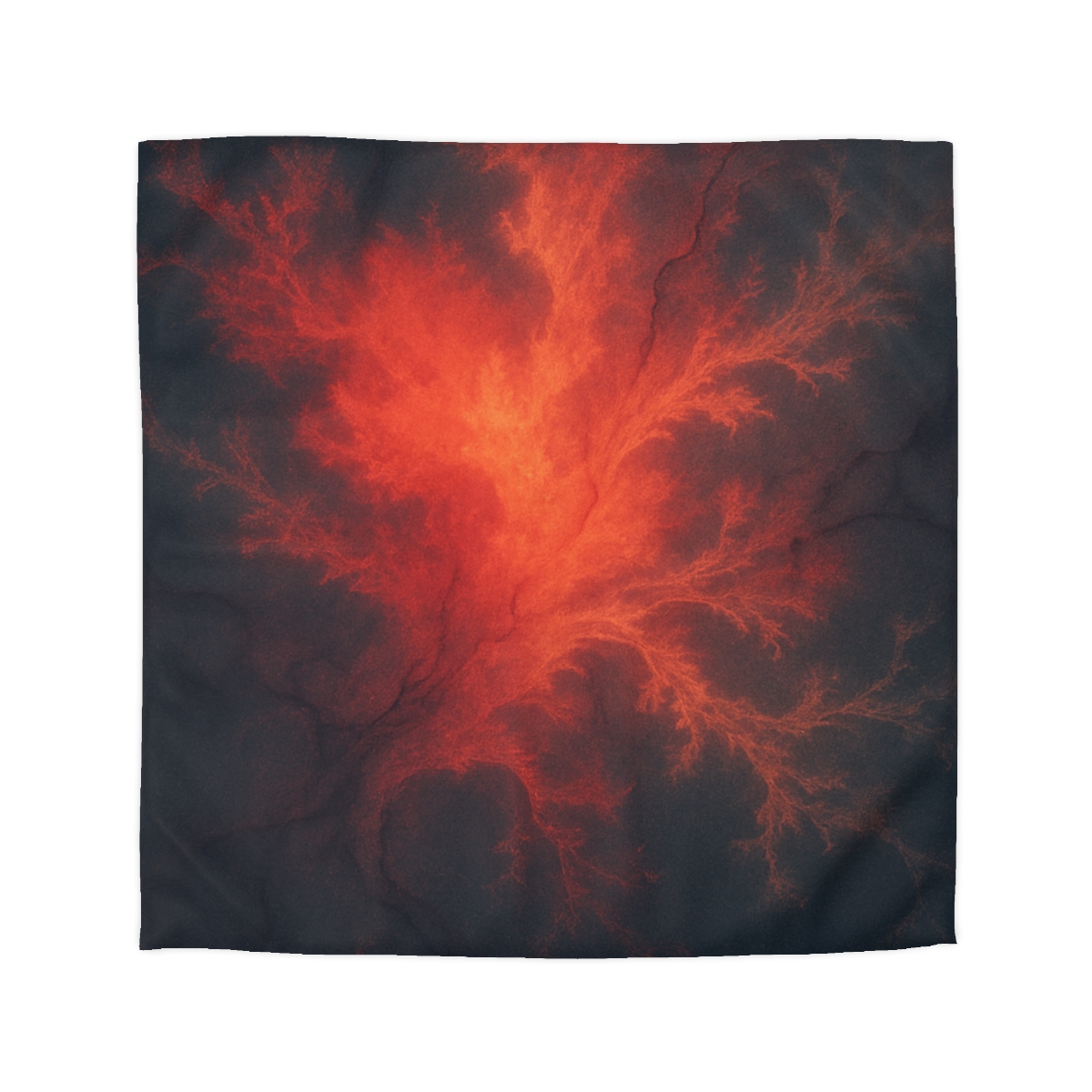 Fractal Nebula Tidal Bloom stylish duvet covers