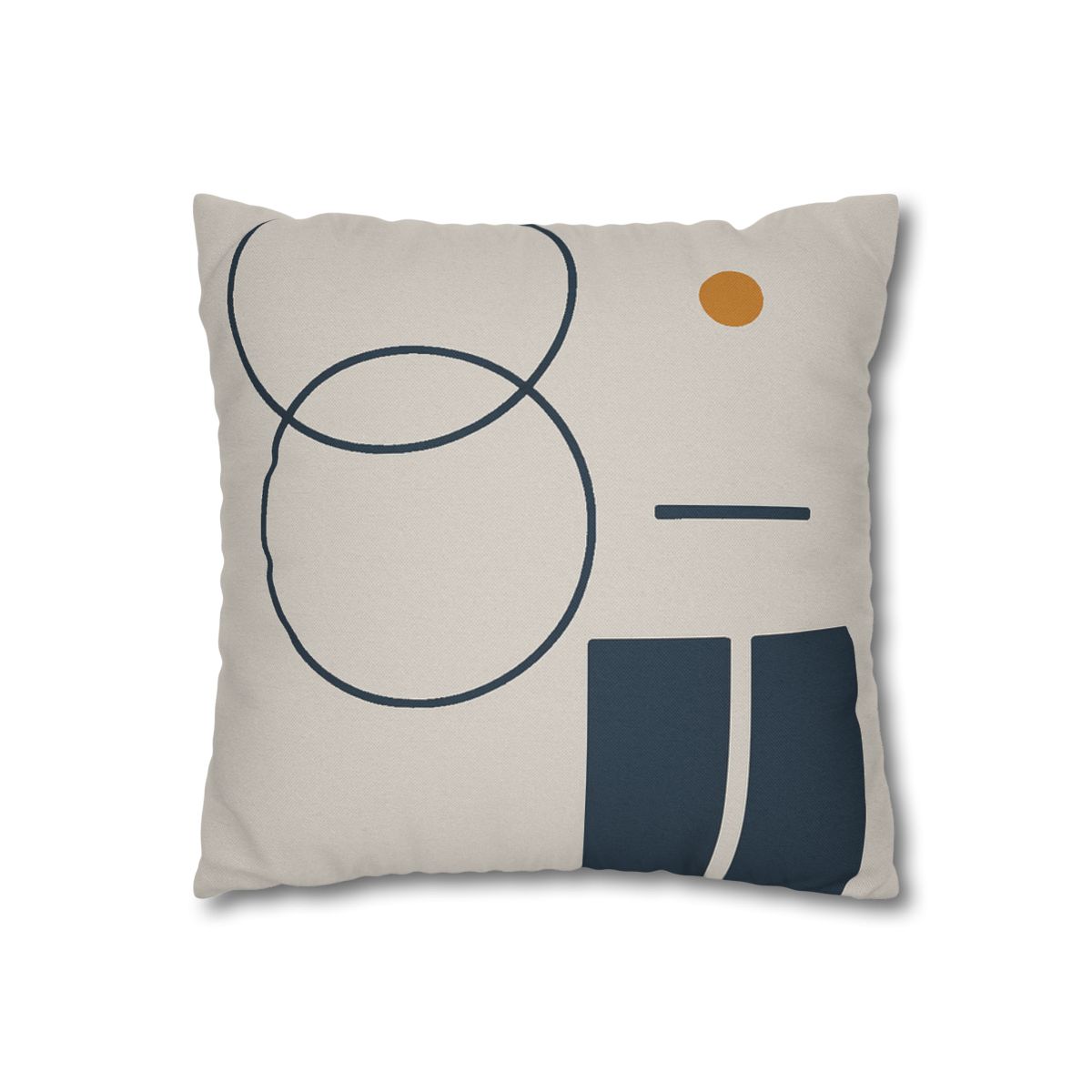 Staggered Rings Over Split Rectangle trendy patterned pillow cases