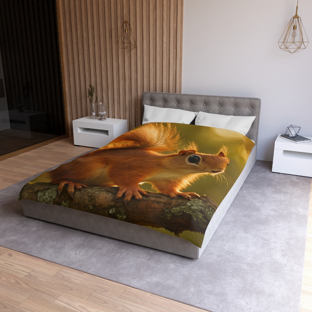 Sunrise Forager Red Squirrel stylish duvet covers