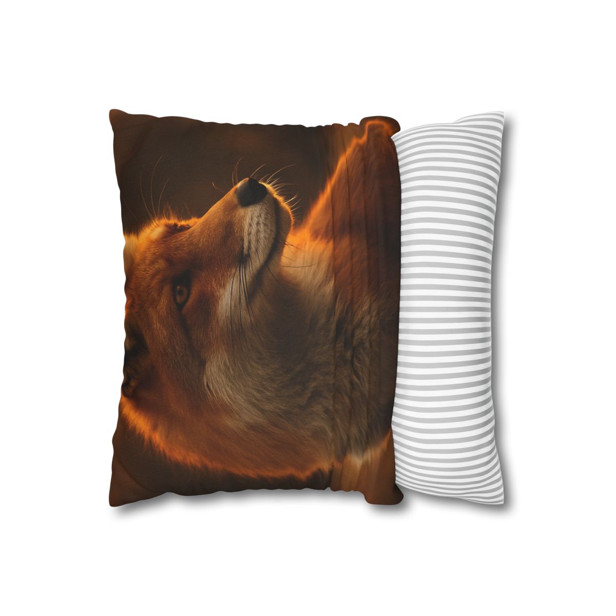 Crimson Whisper Red Fox soft cotton pillow cases