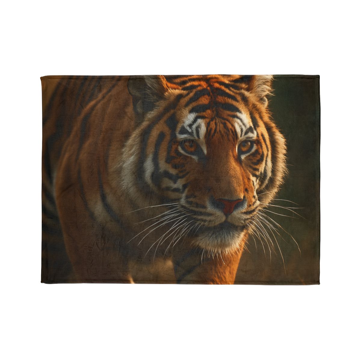 Forest Stalker Bengal Tiger personalized cozy blankets
