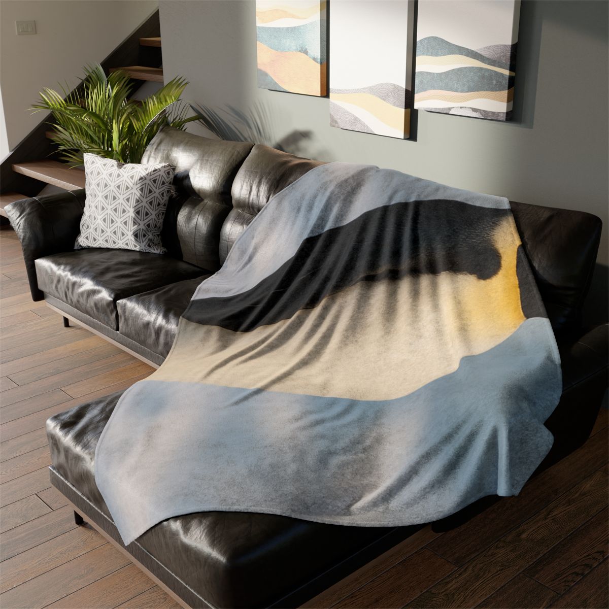 Aurora Drifter Emperor Penguin soft fleece blankets