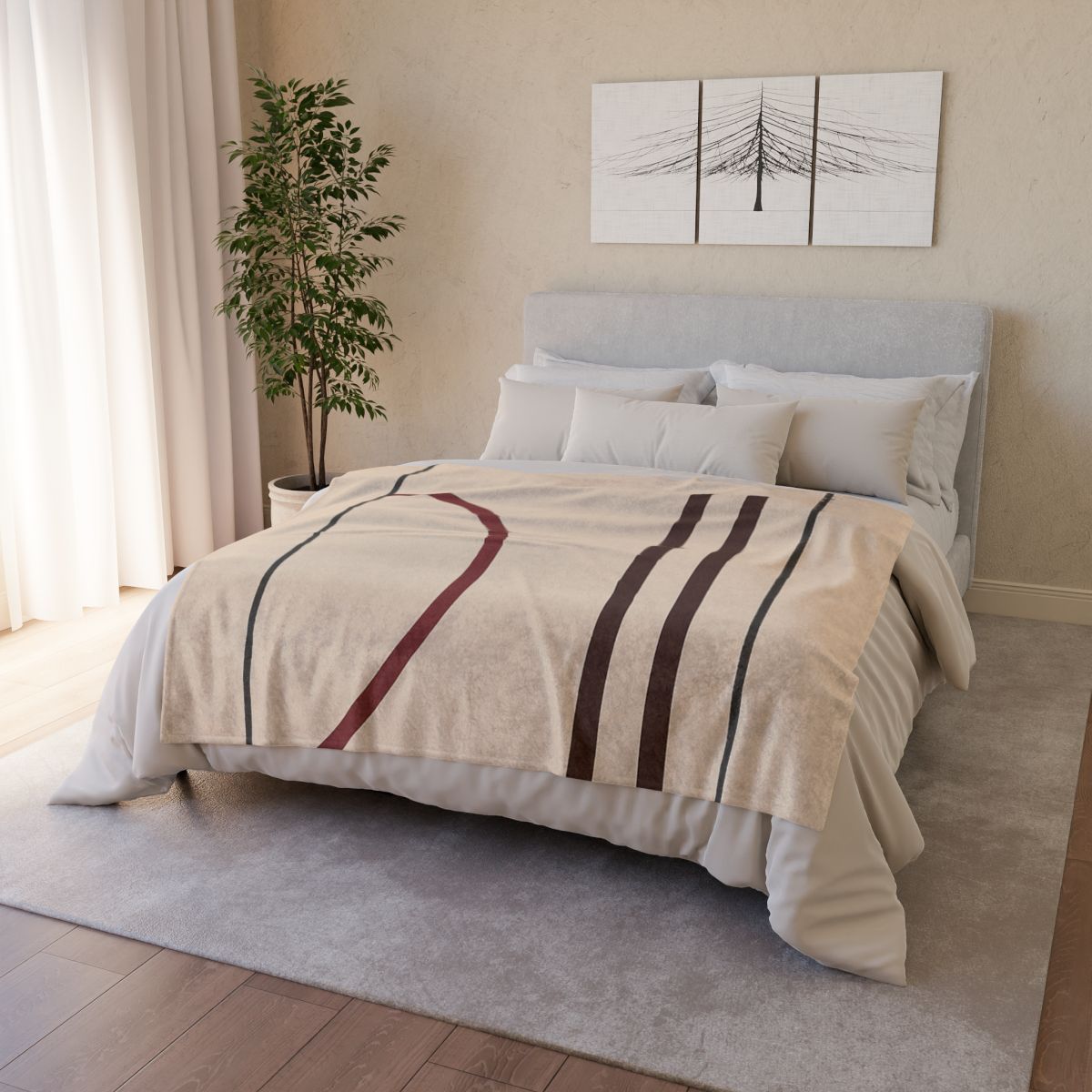 Framed Arc And Twin Columns stylish throw blankets