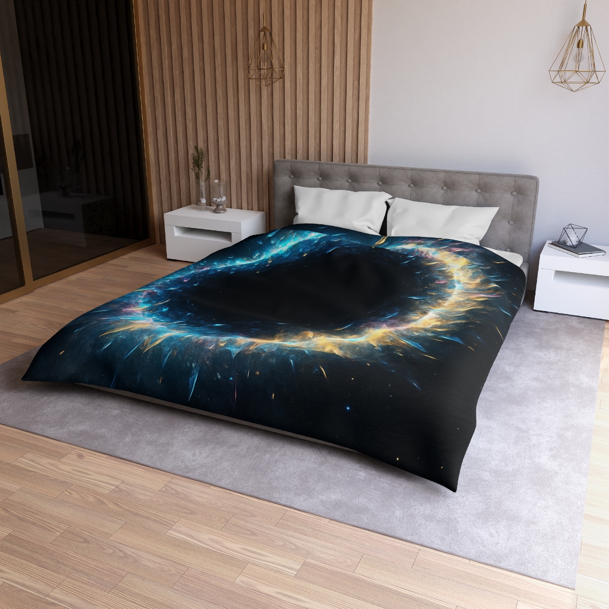 Prismatic Singularity Halo duvets for gifts