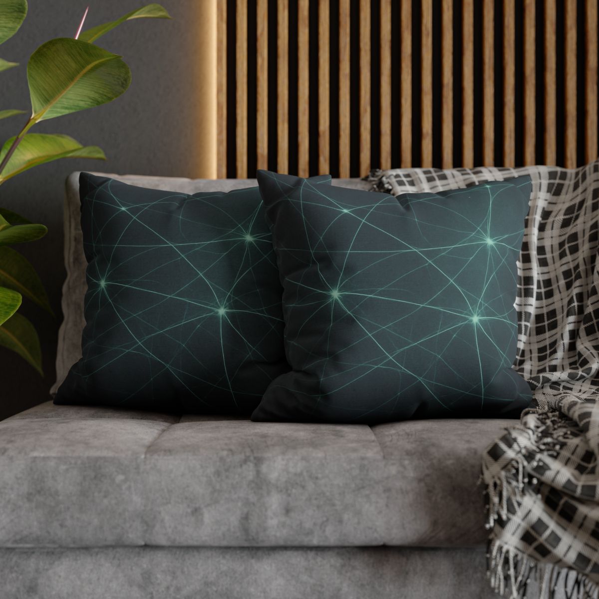 Cosmic Web Filament Glow personalized pillow covers
