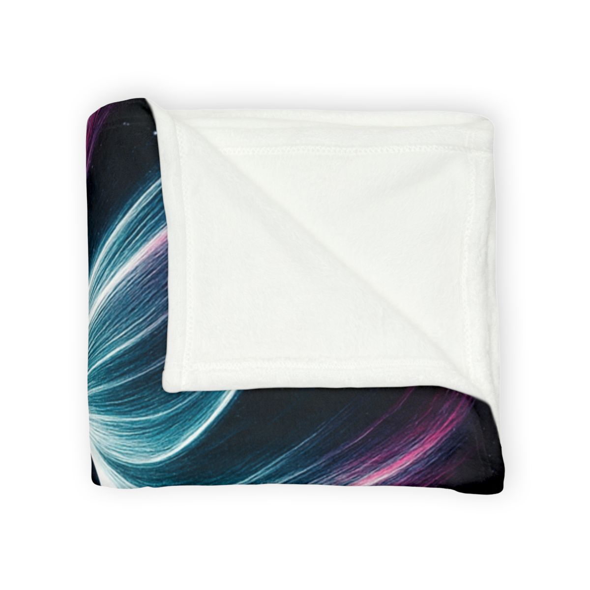 Gravitational Halo Bloom soft fleece blankets