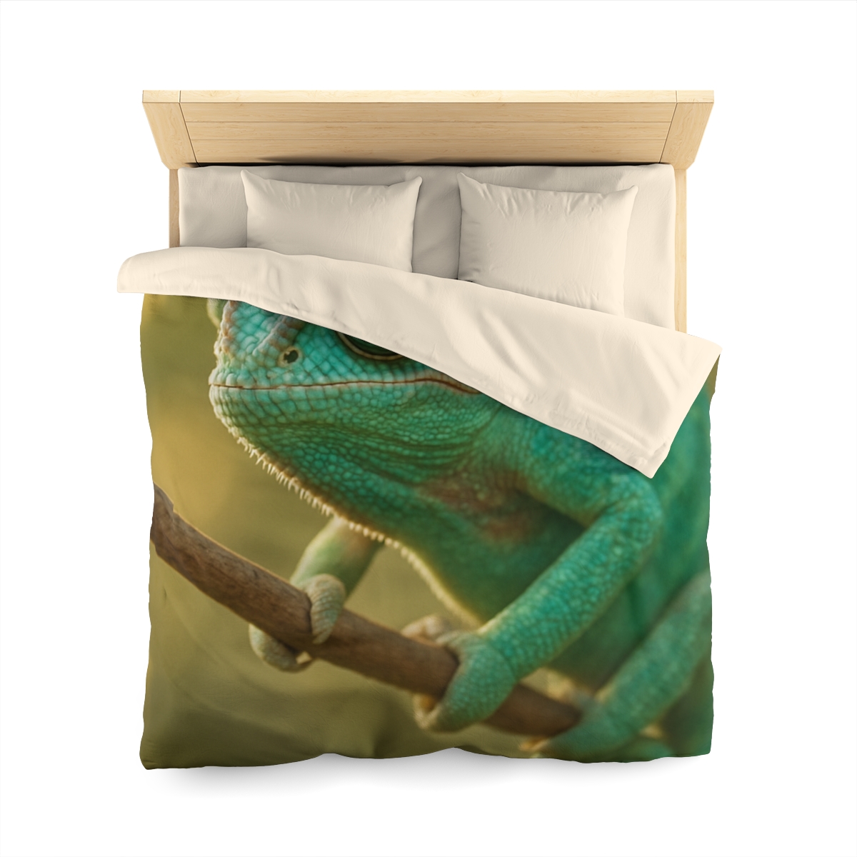 Prism Gaze Veiled Chameleon designer printed duvets