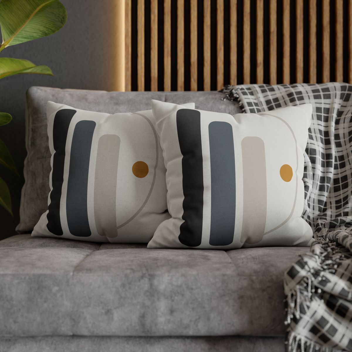 Offset Column And Quiet Arc soft cotton pillow cases