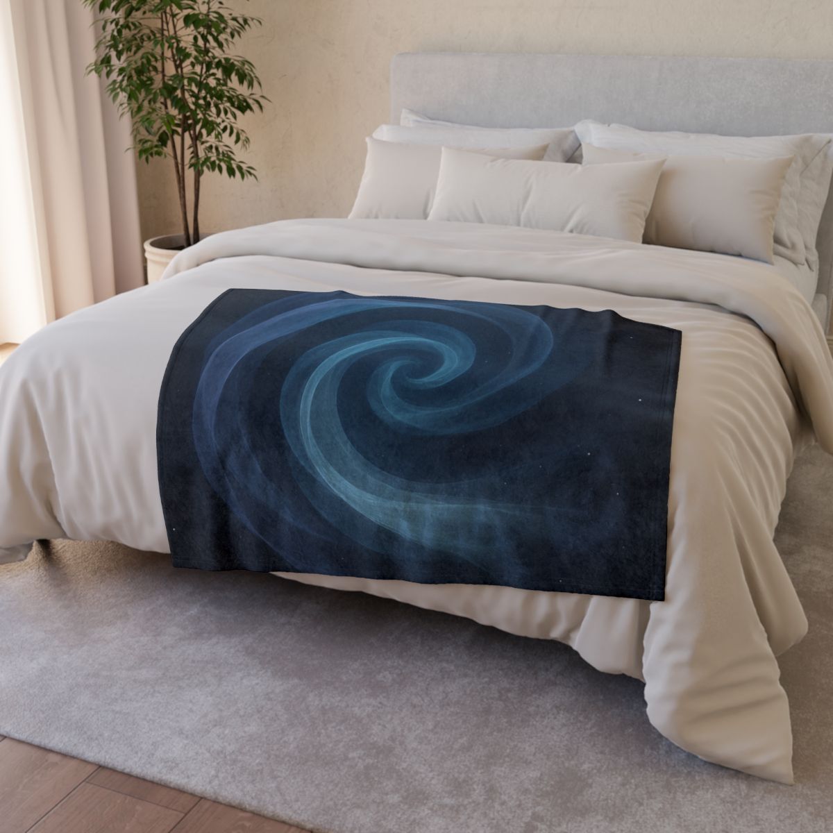 Celestial Silk Spiral decorative home blankets